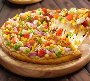 Sweet Corn Paneer Capsicum Cheese Pizza [8 Inches]