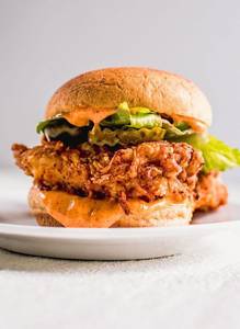 Tangy chicken burger