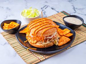 Jain Tandoori Mayo Burger