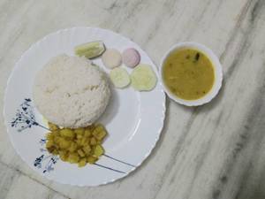 Rice+ Dal+ Bhaja