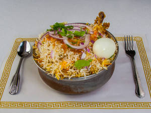 Chicken Leg Egg Biryani