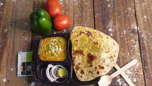Paneer Bhurji Dry Combo/thali+bt. Milk+ro Papad+achar+onian