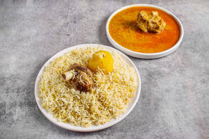 Aloo Biryani with Chicken Chaap [2 Pieces] 