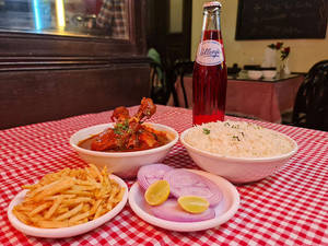 Chicken Salli Boti With Rice