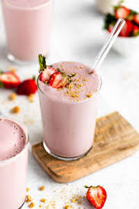 Strawberries And Cream Protein Shake