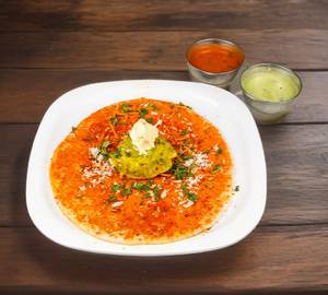 Open butter masala dosa