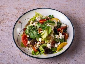 Goat Cheese With Grapes And Seasonal Citrus Fruits Salad