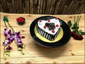 Black Forest Heart Shape Cake