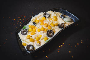 Chicken White Sauce Cheese and Corn Pasta