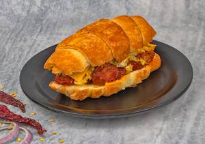 Crossiant Egg & Sausage Sandwich