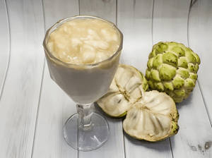 Fresh Sitaphal Thickshake [Custard Apple]
