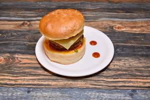 Double Patty Crispy Veggie Burger