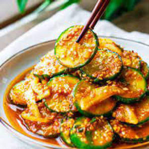 Korean spicy cucumber salad