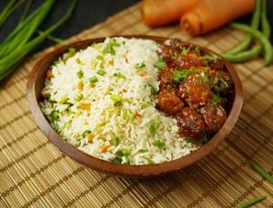 Veg Manchurian Fried Rice