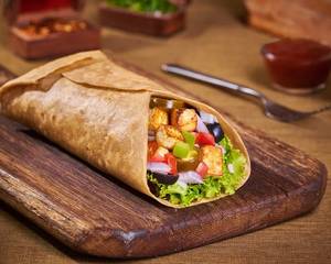Chipotle Paneer Wrap With Creamy Hummus