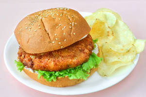 Cheese and vegies burger