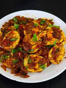Boiled Egg Masala Fry [ 2 Eggs ]