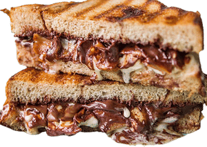 Chocolate Grilled Sandwich With Cheese [3 Slices]