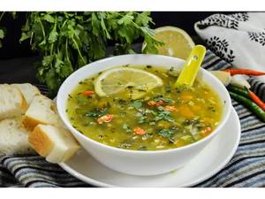 Lemon Corn Coriander Soup