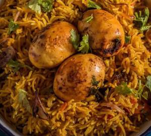 Egg dum biryani  