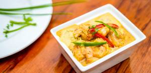 Prawns curry rice