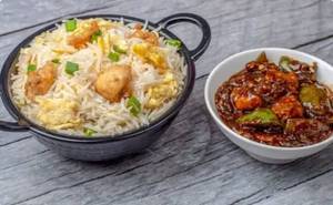 Chicken Fried Rice & Chicken Manchurian
