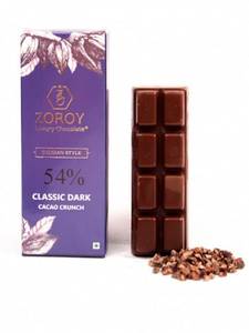 ZOROY Belgian Style Classic Dark 54% Chocolate Bar 25 Gms