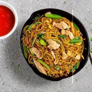 Chicken Pan Fried Noodles