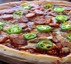 Chicken Seekh Kabab Pizza