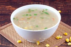 Veg Sweet Corn Soup (Serves 2)