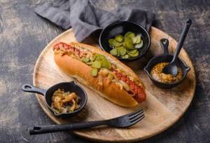 Frank & Beans Veg Hot Dog