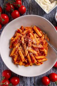 Veg Pasta With Red Sauce