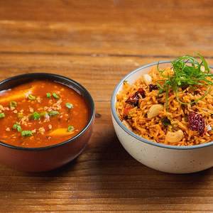 Hong Kong Rice With Hunan Paneer