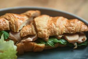 Smoked Chicken Croissant Sandwich