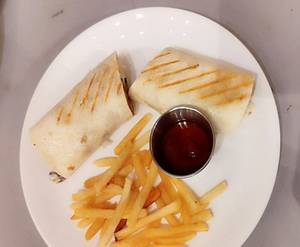 Mushroom Onion Bell Peper Wrap
