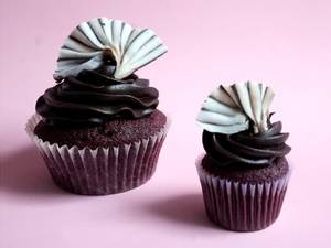Red Velvet And Chocolate Ganache Cupcake