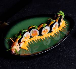 Flaming Dragon Maki Sushi Roll