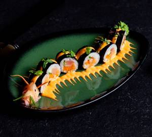 Flaming Dragon Maki Sushi Roll