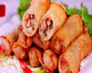 Egg chicken cheese roll