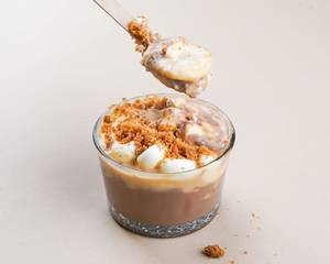Milk Chocolate Banofee Pudding (eggless)