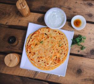 2 Moli Paratha With Chana Masala.