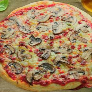 Mushroom Double Layer Cheese Burst Pizza [ 7 Inch]