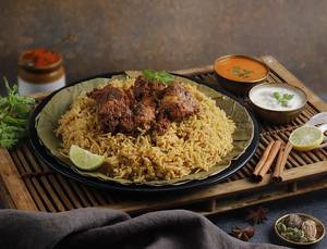 Andhra Chicken Bagara  Biryani