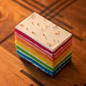 Rainbow Freshcream Cake[1piece]