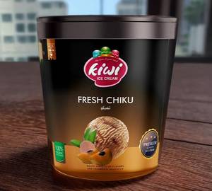 Fresh Chiku Premium Ice Cream (500 Ml Tub)