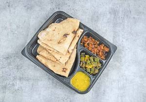 3 Chapati +veg Currys+veg Frys