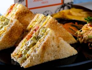 Vegetable Club House Sandwich