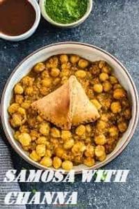 Samosa With Channa [2 Pcs]