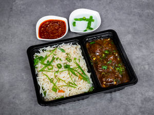 Veg Manchurian + Paneer Fried Rice (750ml Bowl) + Coke 250ml