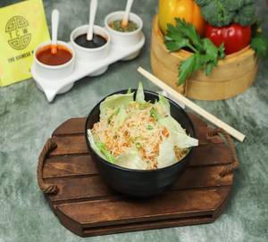 Veg Golden Garlic Fried Rice With Ice- Berg Lettuce